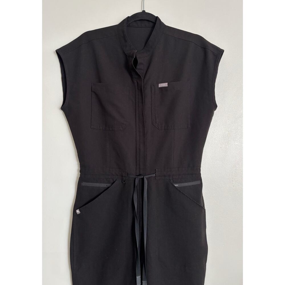 Black Figs Rafaela Cargo Scrub Jumpsuit S - Picture 3 of 9